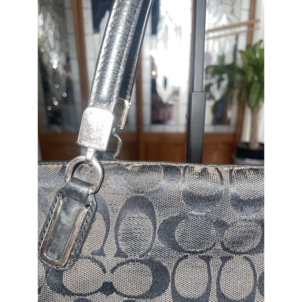 Coach Kelsey Satchel signature black smoke canvas And Wallet Project Bag’s - Picture 9 of 16